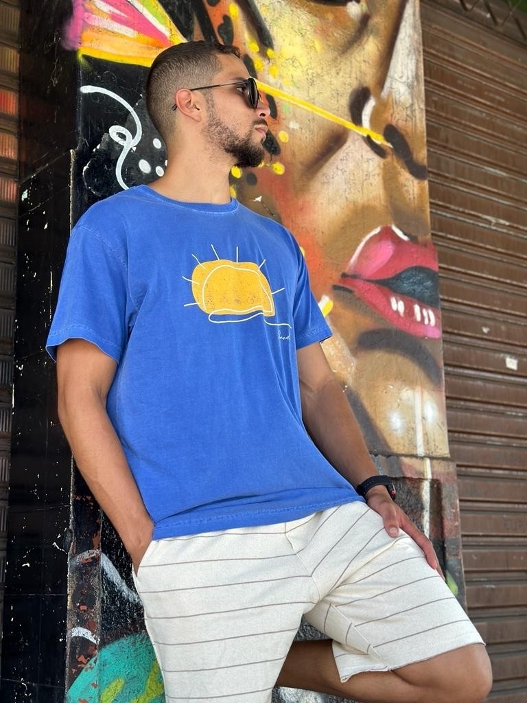 T-Shirt Verão Azul Royal