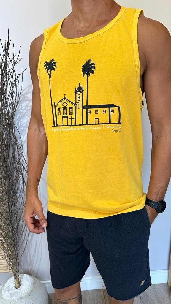 Regata Masculina Igreja E Residência Reis Magos Amarelo