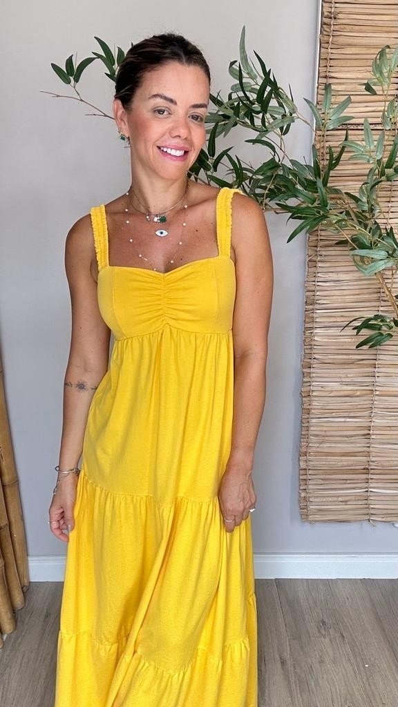 Vestido Maya Basic Amarelo