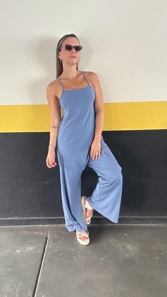 Macacão Saruel  Basic Azul Especial