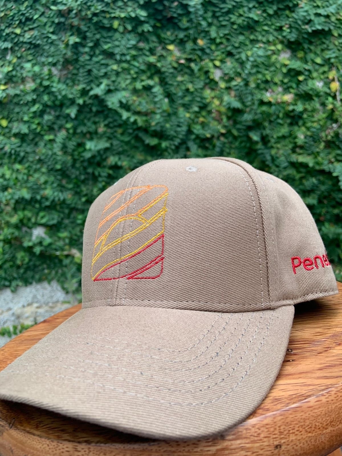 Boné Por Do Sol Gráfico Bege