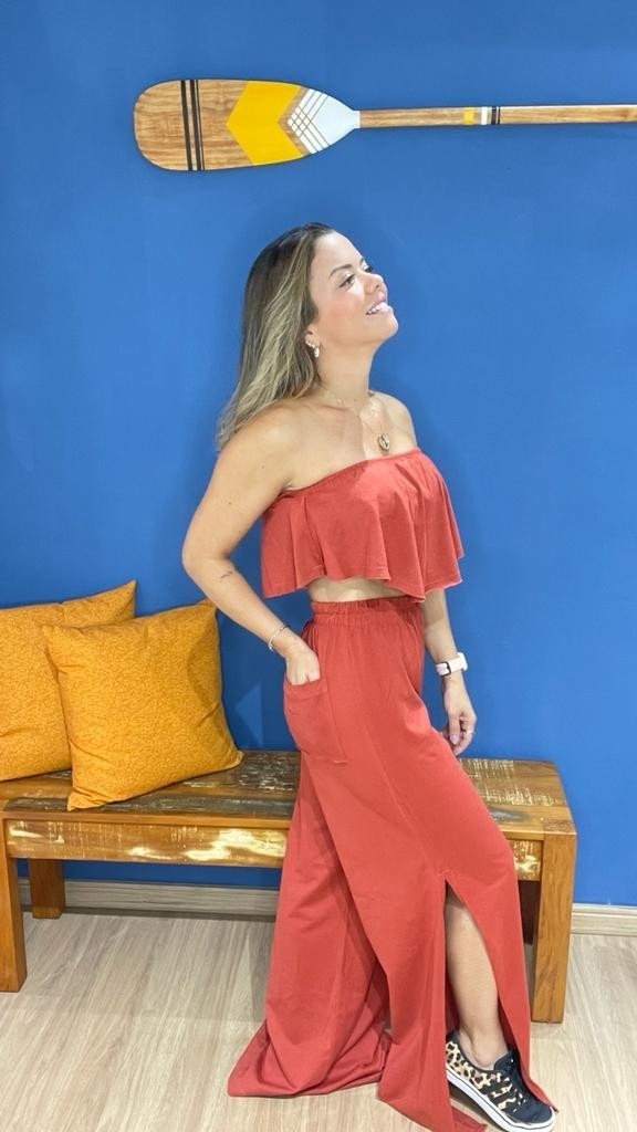 Calça Pantalona Terra