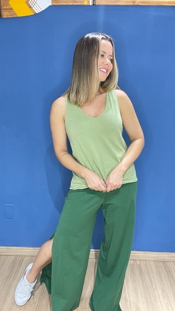 Calça Pantalona Verde 