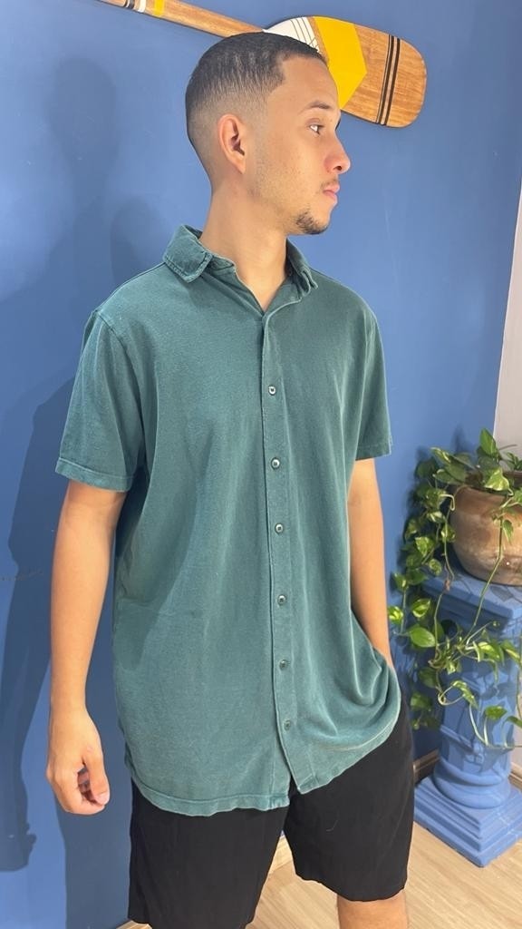 Camisa Polo Piquet Basic Verde Petróleo 