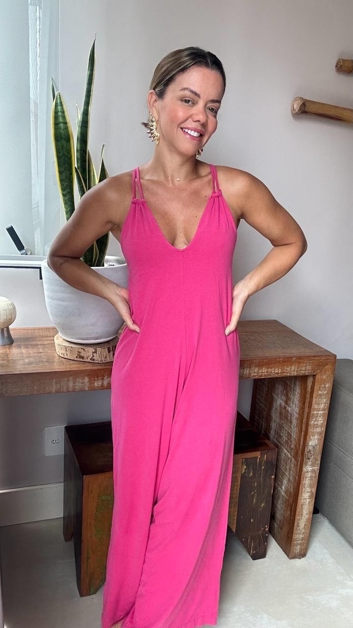 Macacão Mica Basic Pink