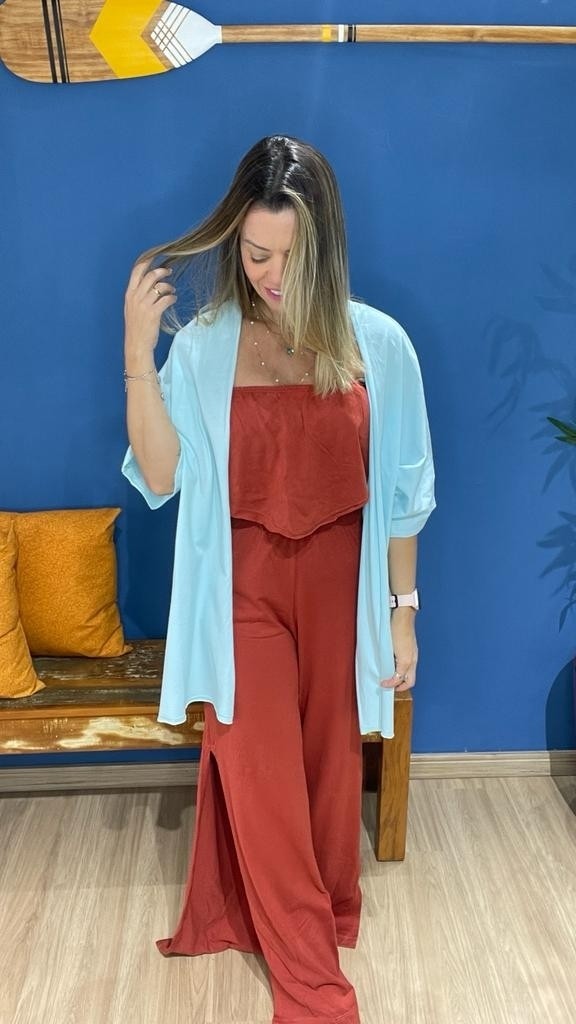 Kimono Basic Azul Claro