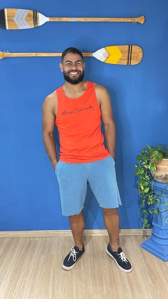 Regata Masculina Alma Capixaba Laranja