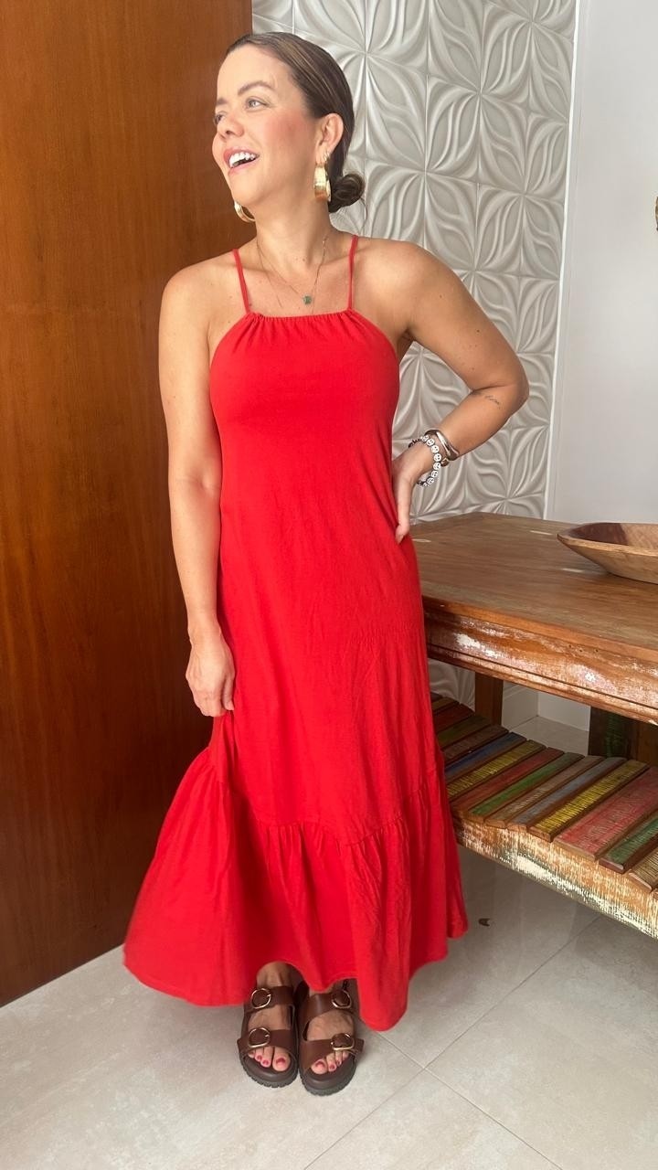 Vestido Flora Vermelho