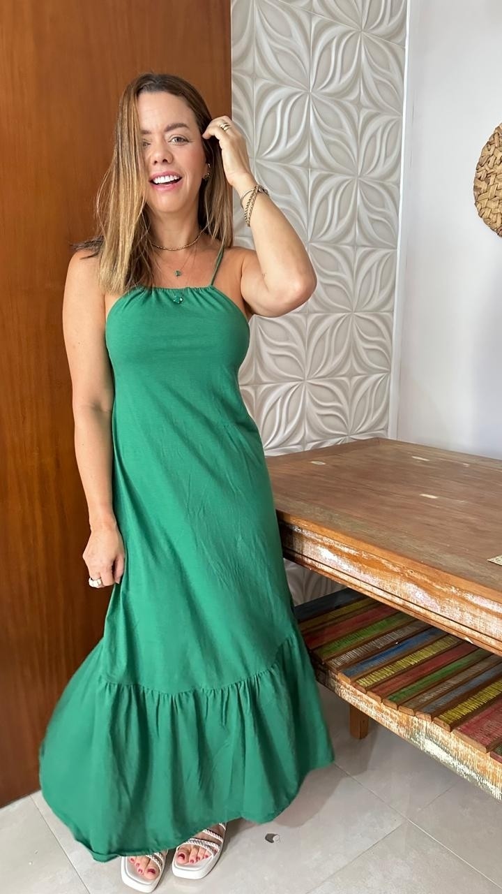 Vestido Flora Verde Bandeira